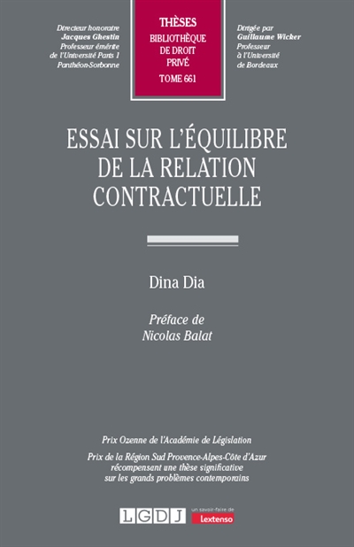Essai sur l'équilibre de la...
