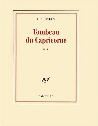 Tombeau du Capricorne : poème