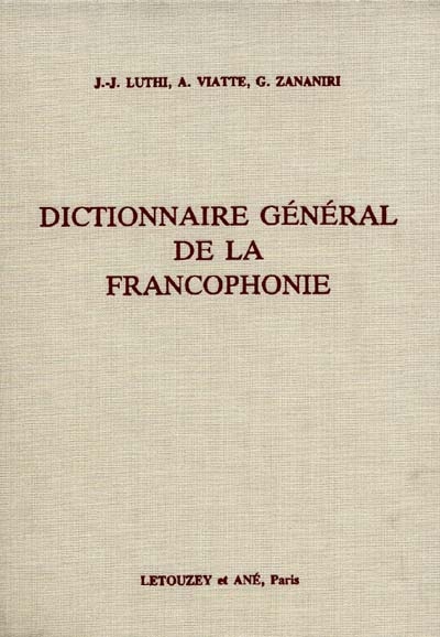Dictionnaire général de la francophonie