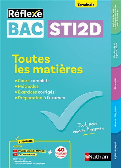 Bac STI2D terminale : toutes les matières