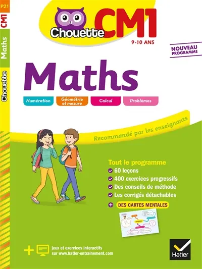 Maths CM1, 9-10 ans : nouveau programme
