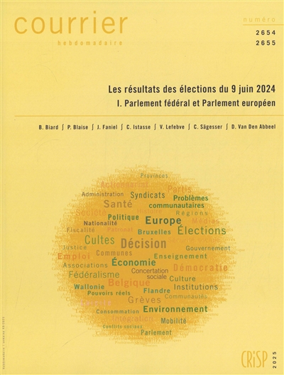 Courrier hebdomadaire, n° 2654-2655. Les résultats des élections du 9 juin 2024, 1 : Parlement fédéral et Parlement européen