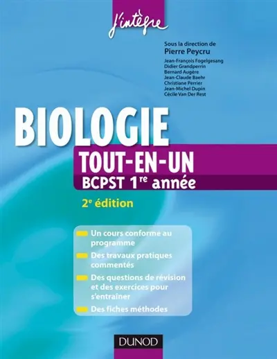 Biologie BCPST 1re année : tout-en-un
