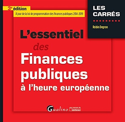 l'essentiel des finances publiques à l'heure européenne