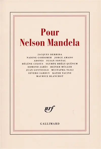 Pour Nelson Mandela