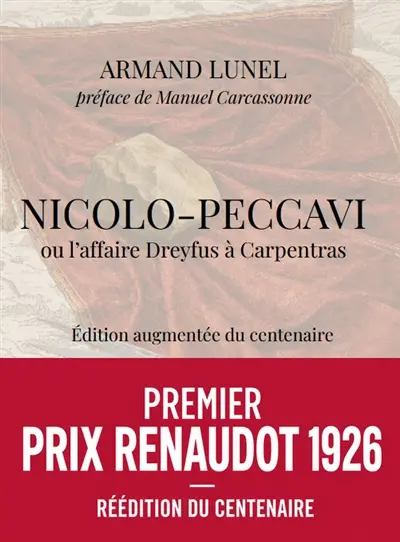 Nicolo-Peccavi ou L'affaire Dreyfus à Carpentras