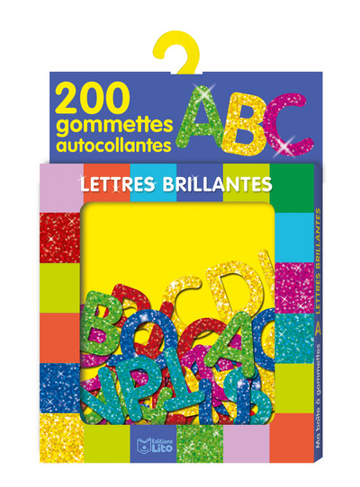 Lettres brillantes : 200 gommettes autocollantes