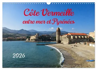 Côte Vermeille entre mer et Pyrénées (Calendrier mural 2026 DIN A3 vertical), CALVENDO calendrier mensuel : Profitez de la beauté de la Côte Vermeille : Là où les Pyrénées se jettent dans la Méditerranée, se trouve sans aucun doute l'une des côtes les plus attrayantes de France.