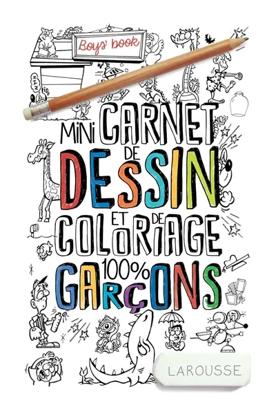 Mini-carnet de dessin et de coloriage 100 % garçons