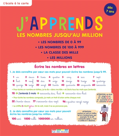 J'apprends : Les nombres jusqu'au million