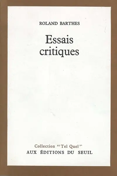 Essais critiques