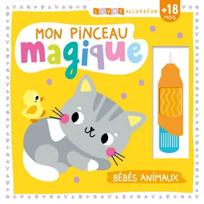 Livre accordéon : Mon pinceau magique : Bébés animaux