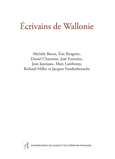 Ecrivains de Wallonie