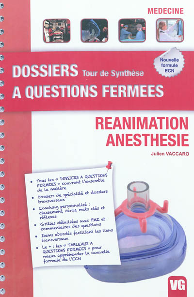 Réanimation, anesthésie