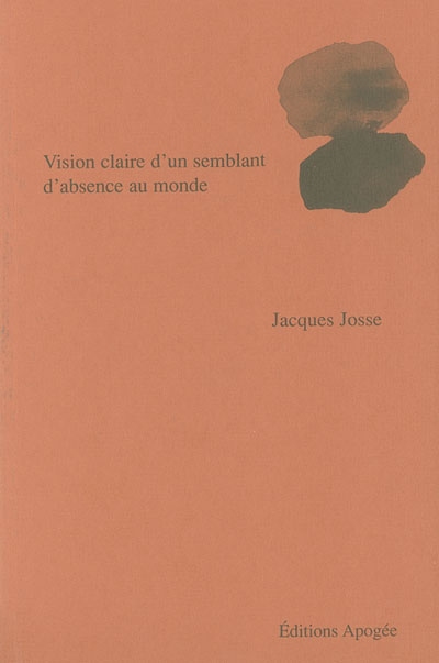 Vision claire d'un semblant d'absence au monde : poèmes 1985-2001