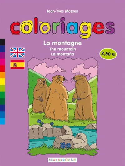 Coloriages : la montagne. The mountain. La montana