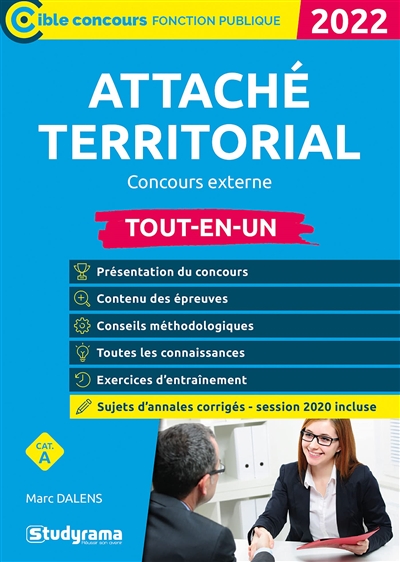 Attaché territorial, concours externe : cat. A : tout-en-un, 2022