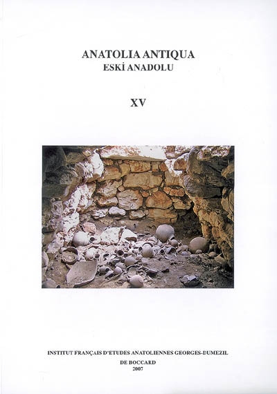 Anatolia antiqua = Eski Anadolu, n° 15