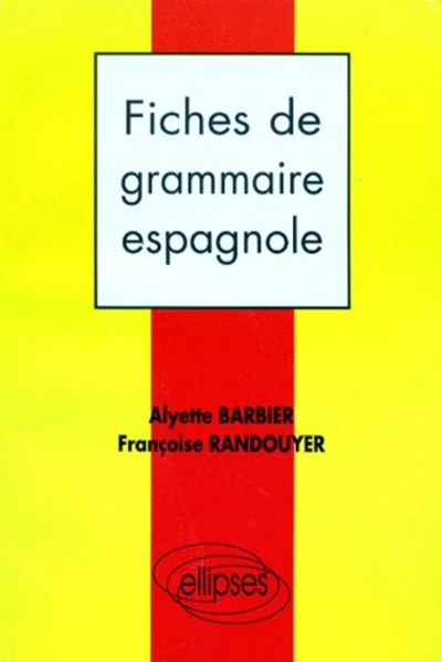 Fiches de grammaire, espagnol