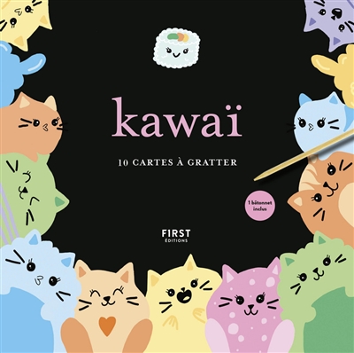 Kawaï : 10 cartes à gratter