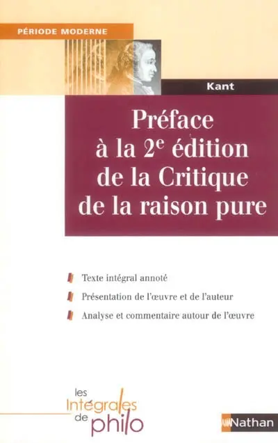 Préface à la 2e édition de la Critique de la raison pure
