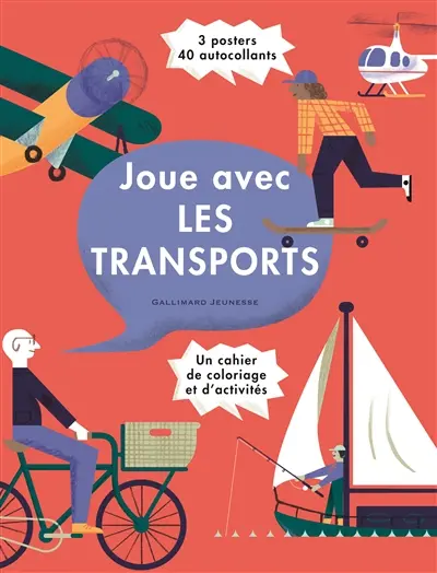 Joue avec les transports : un cahier de coloriage et d'activités