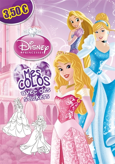 Disney princesses : mes colos avec des stickers