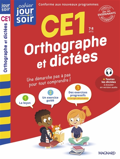 Orthographe et dictées CE1, 7-8 ans