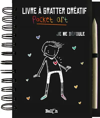 Livre à gratter créatif : pocket art : je me défoule