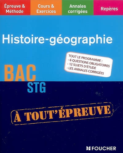 Histoire géographie : bac STG