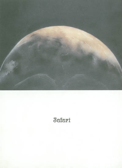 Safari : Pierre Vadi : ouvrage publié suite à l'attribution du Prix Manor 2001