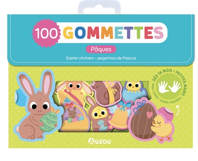 pâques : 100 gommettes. easter stickers. pegatinas de pascua