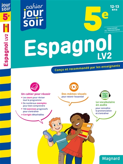 Espagnol LV2 5e, 12-13 ans : conforme au programme