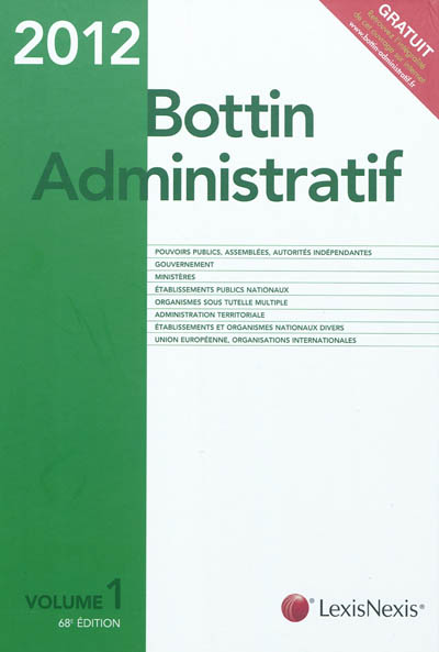 Bottin administratif 2012