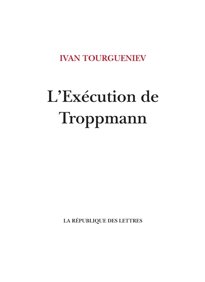 L'exécution de Troppmann. Un incendie en mer. Une fin
