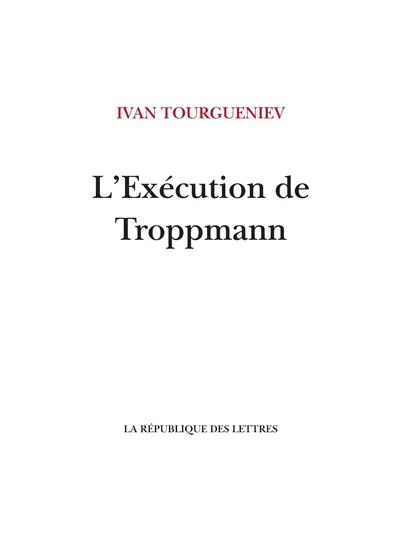 L'exécution de Troppmann. Un incendie en mer. Une fin