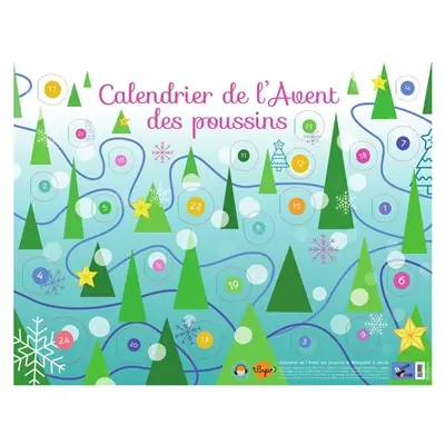 Calendrier de l'Avent des poussins : un calendrier réutilisable pour les 2-4 ans