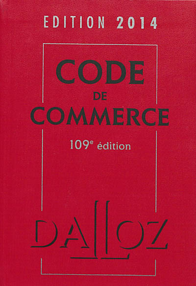 Code de commerce : 2014
