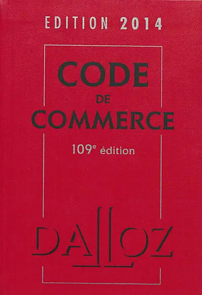 Code de commerce : 2014