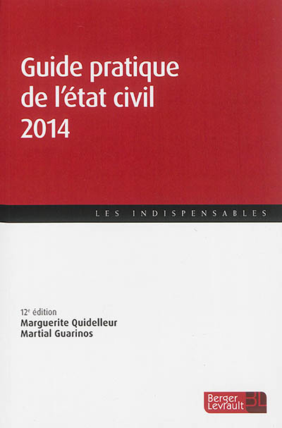 Guide pratique de l'état civil 2014