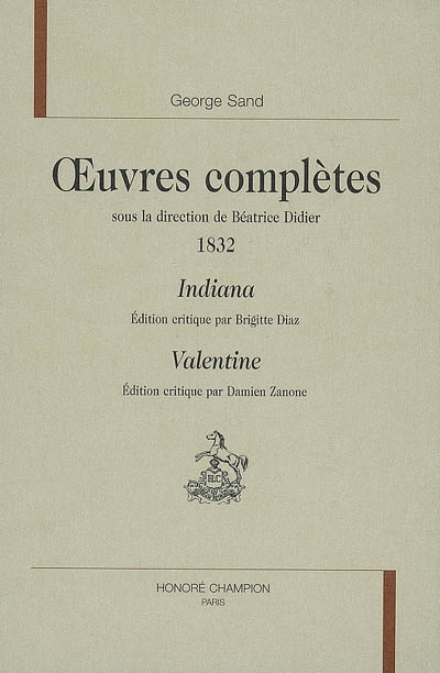 Oeuvres complètes. 1832