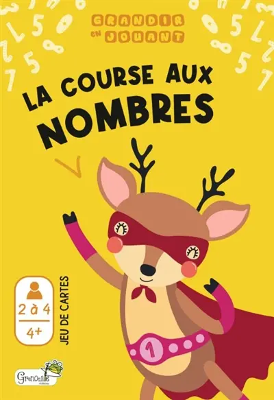 La course aux nombres : jeu de cartes