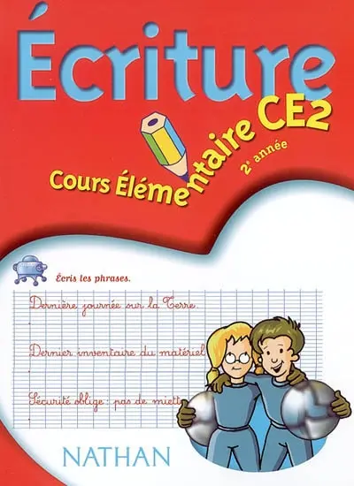 Ecriture, cours élémentaire 2e année CE2
