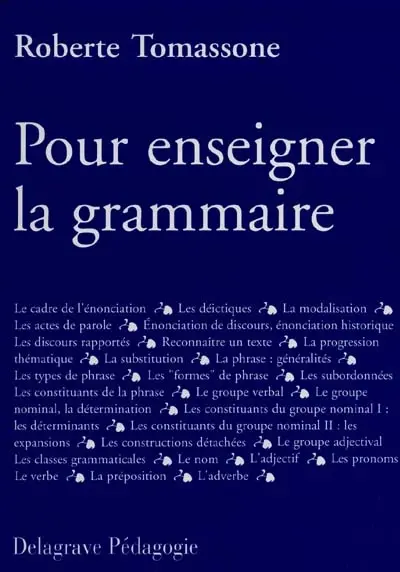 Pour enseigner la grammaire