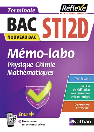 Mémo-labo physique chimie, mathématiques, enseignement de spécialité terminale, bac STI2D : nouveau bac