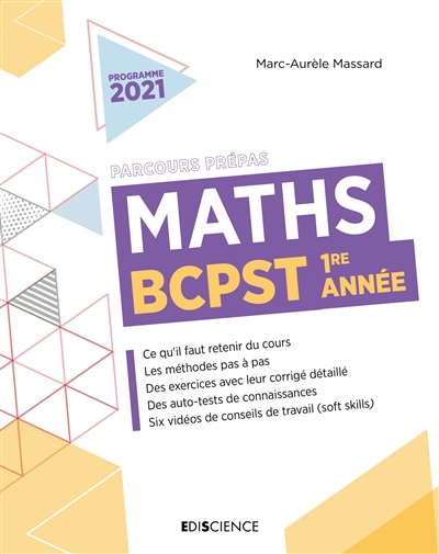 Maths BCPST 1re année : programme 2021