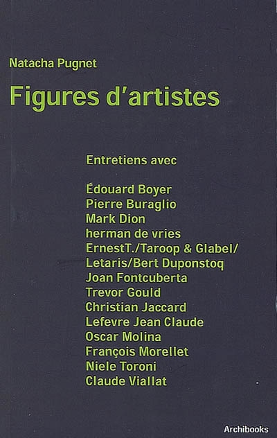 Figures d'artistes : entretiens