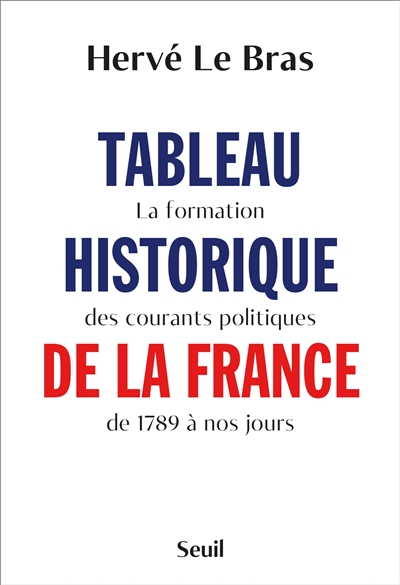Tableau historique de la France : la formation des courants politiques de 1789 à nos jours