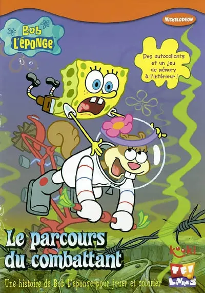 Bob l'éponge. Le parcours du combattant : une histoire de Bob l'éponge pour jouer et colorier