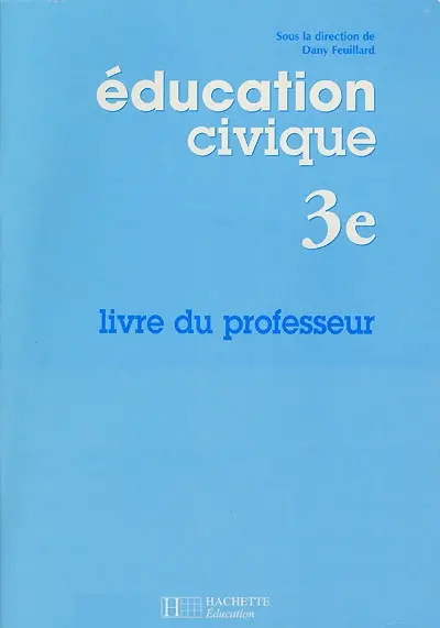 Education civique, 3e : livre du professeur
